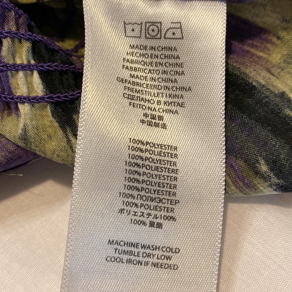 MICHAEL Michael Kors silky multicolor Peplum blouse - Picture 7 of 8